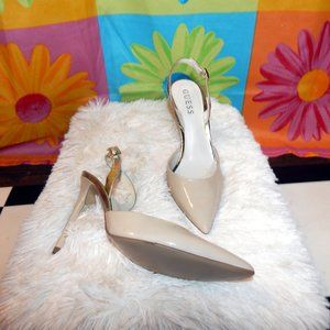 Guess Vernese Nude Heels, Size 7